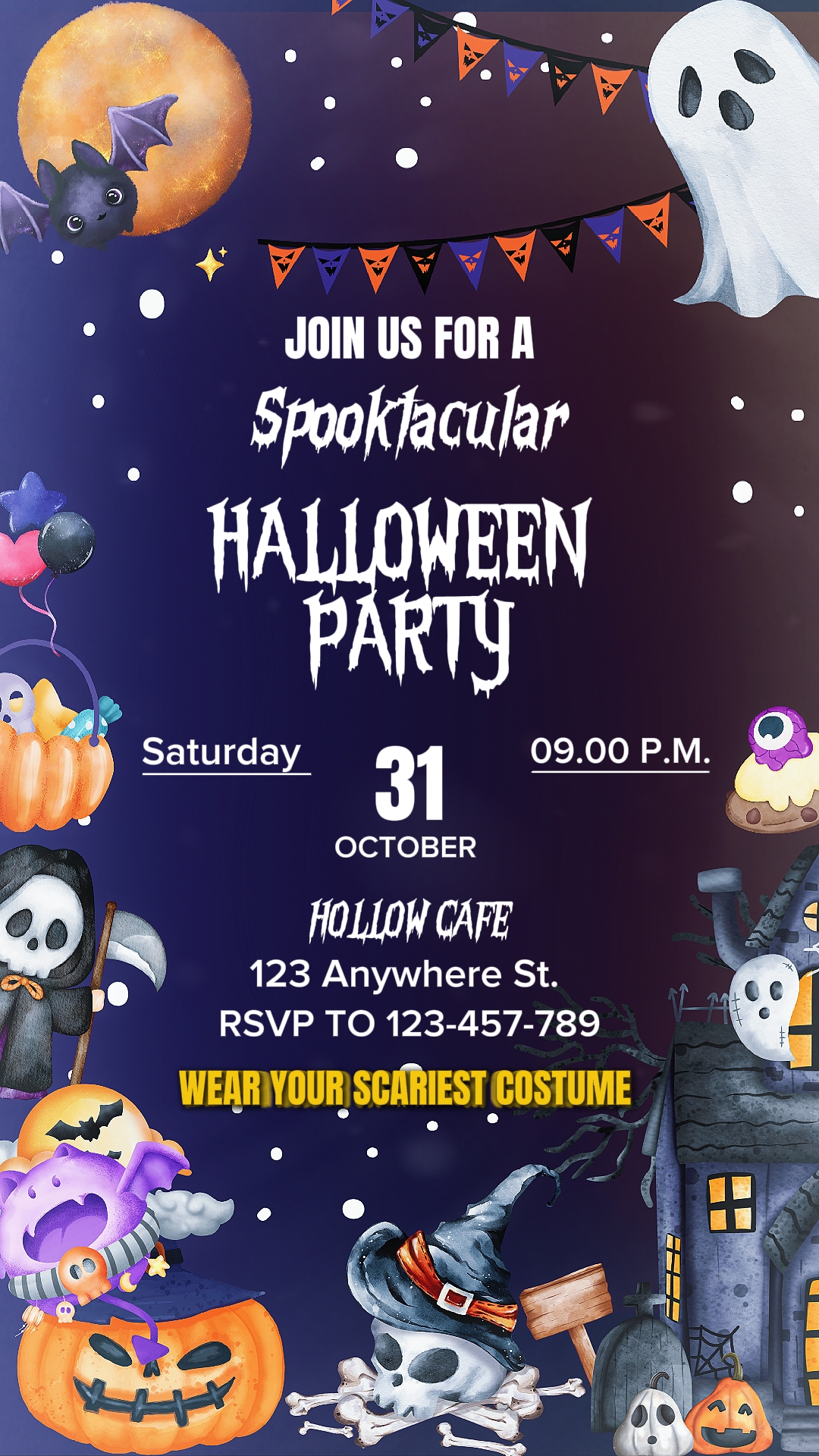 Invitación de Halloween