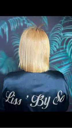 Lissage sur cheveux