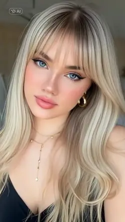 hair with bangs