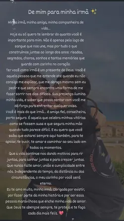Texto para irmã 