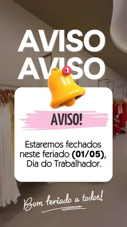 Aviso de feriado 