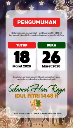 PENGUMUMAN TUTUP