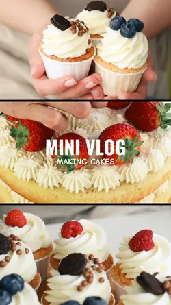 making cakes vlog