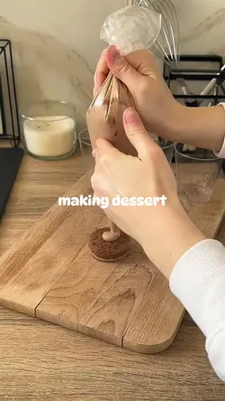 making dessert