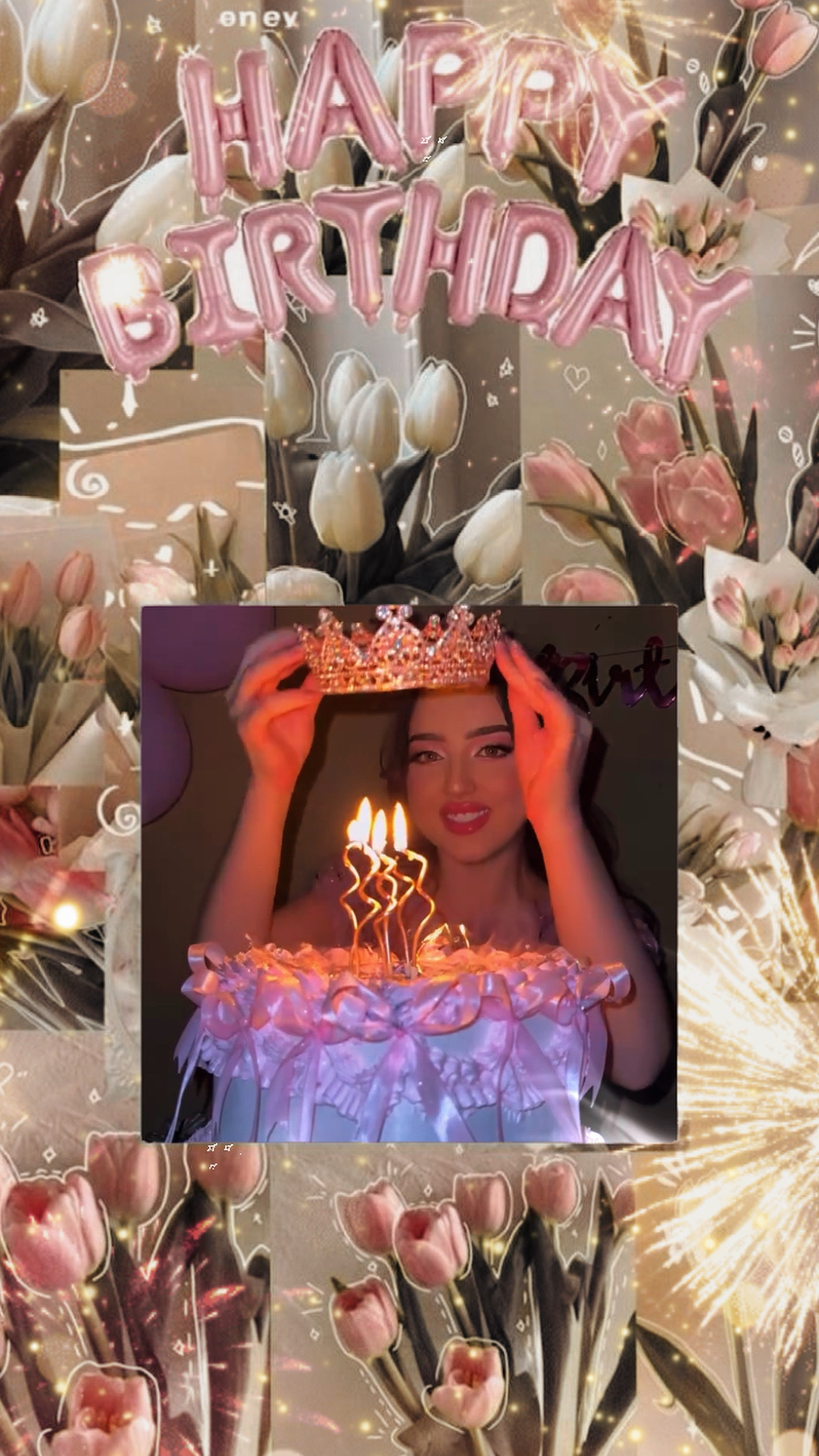 Blume Rosa Geburtstag