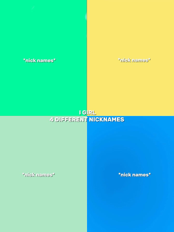 4 apelido diferente