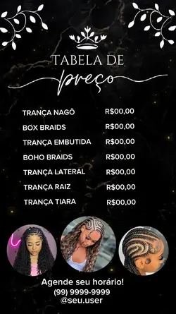Tabela de preço