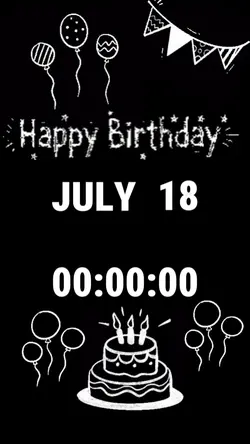July 18th Birthday 
