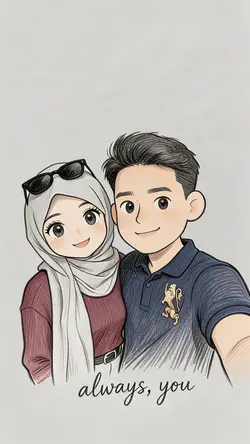 Kartun couple AI