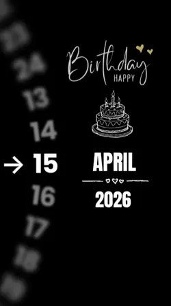 BIRTHDAY 15 APRIL