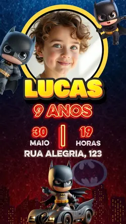 Convite Batman 