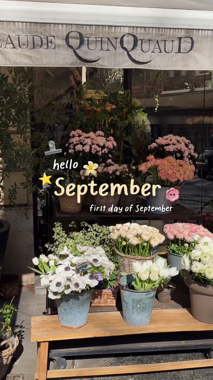 Bonjour septembre 