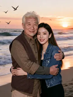 Ai hugging father 