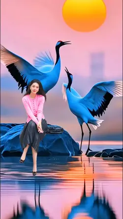 Crane Chanting Lake