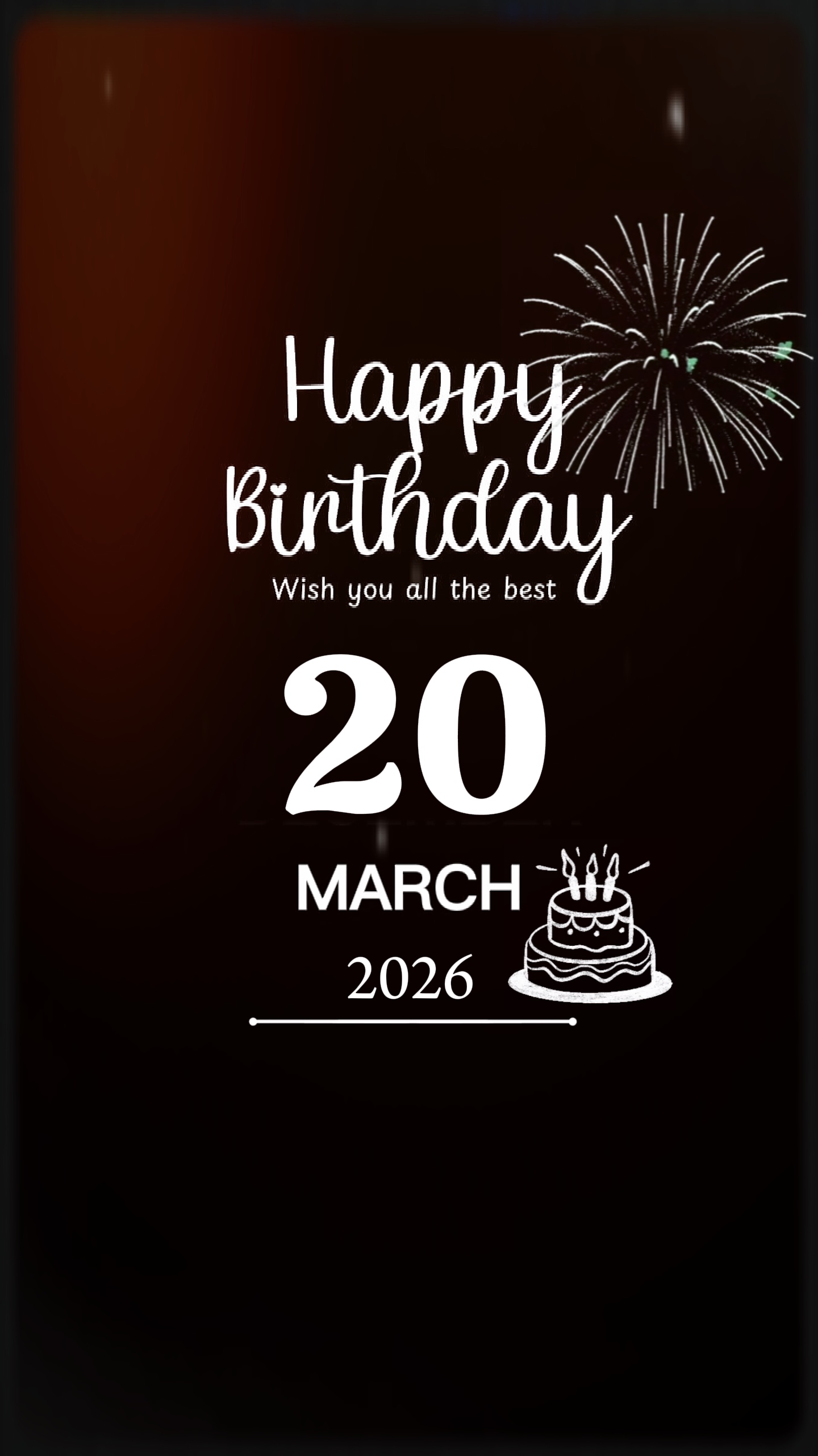 CUMPLEAÑOS 20 DE MARZO