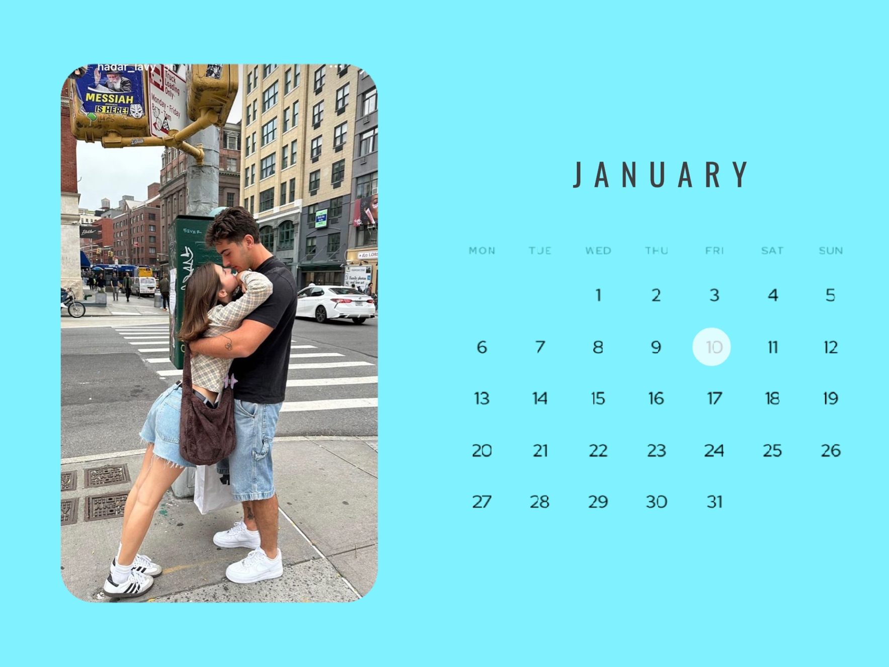 Calendario de enero
