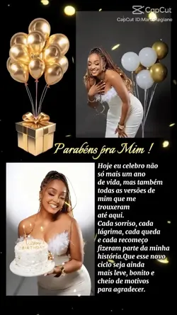 parabéns pra mim