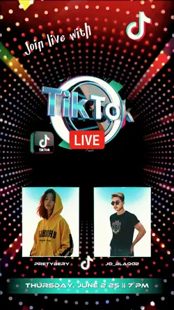 flyer tiktok live 