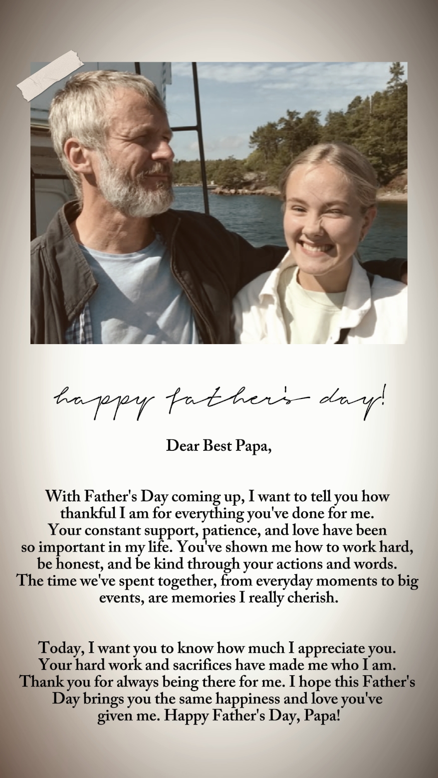 Feliz día del padre