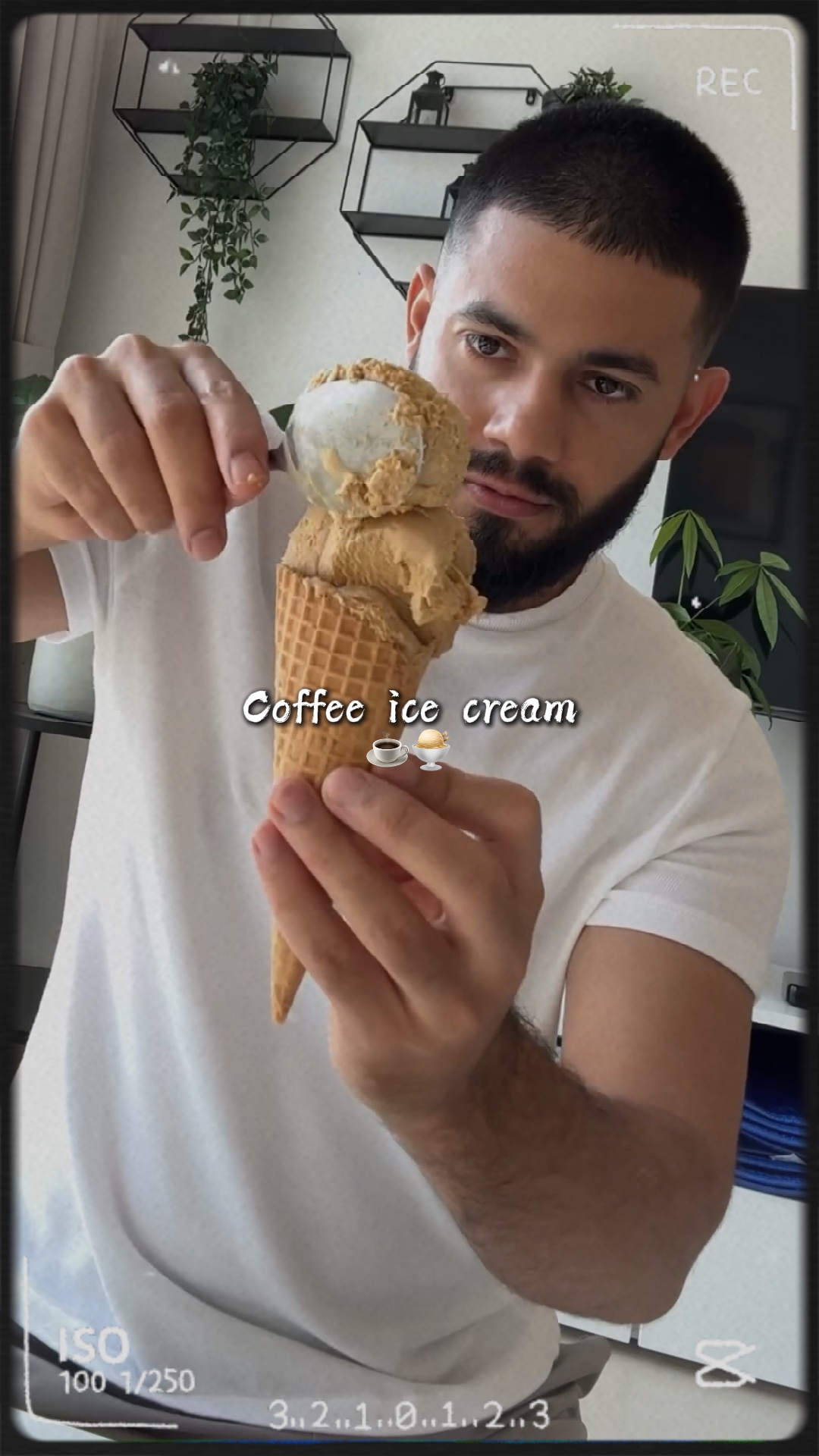 Coffee ice cream 