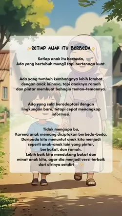 setiap anak berbeda