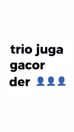 trio juga gacor der