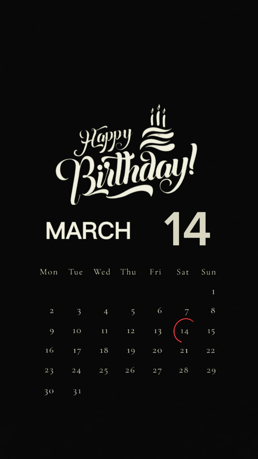 Anniversaire du 14 mars