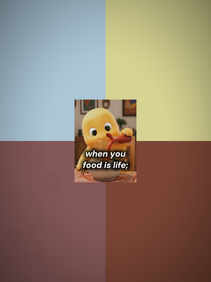 Comida é vida;