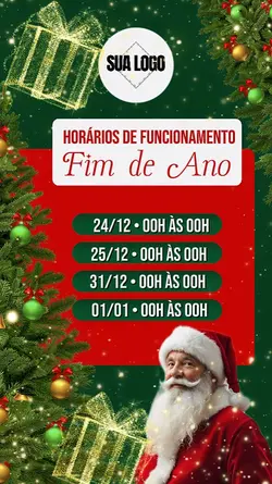 HORÁRIO FIM DE ANO