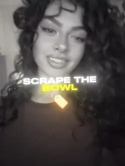 scrape the bowl