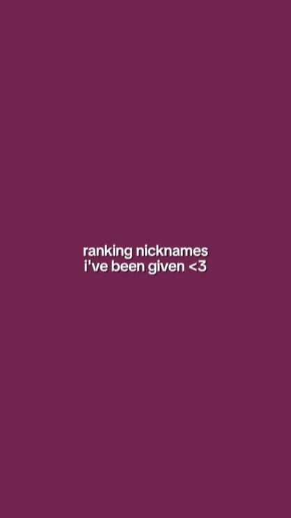 Ranking Nicknames 