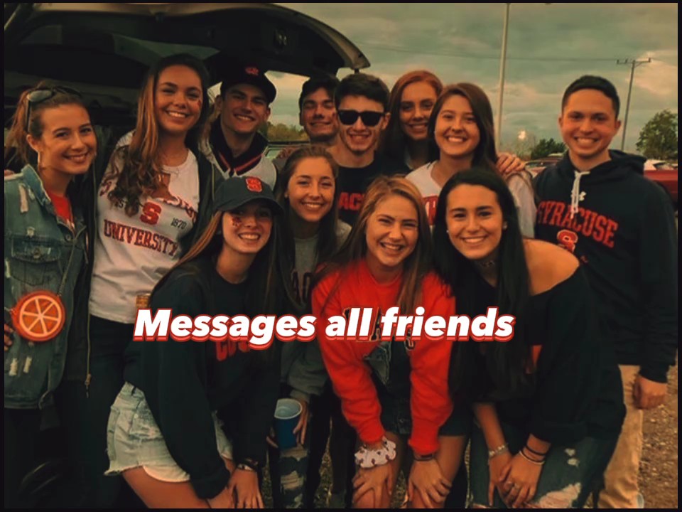 Messages all friends