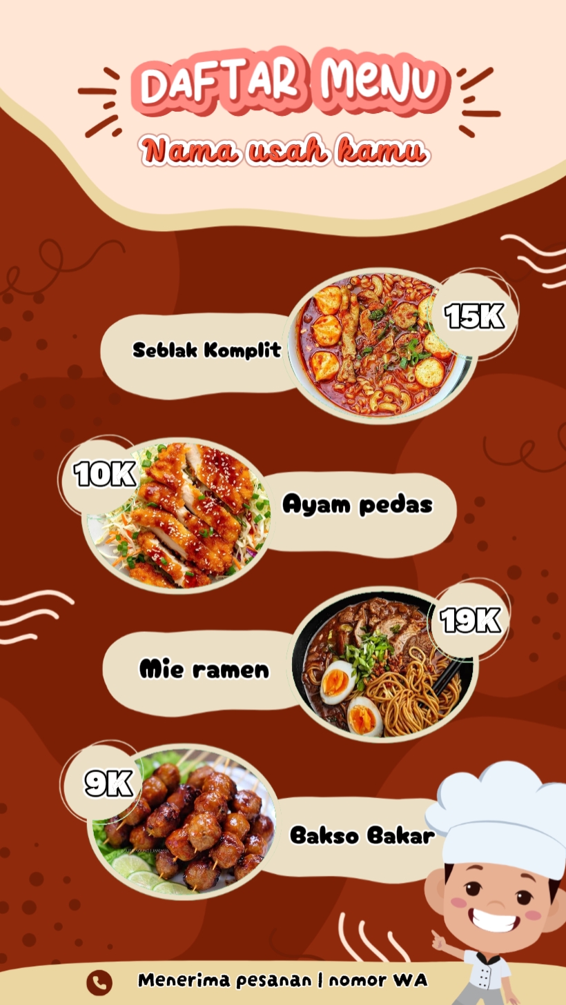 MENU DE DAFTAR 