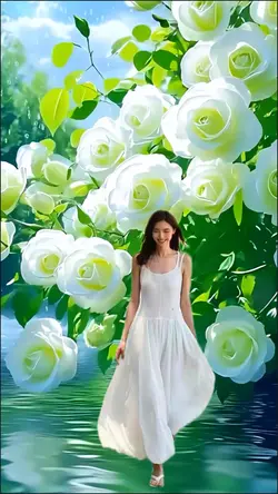 In the flowers