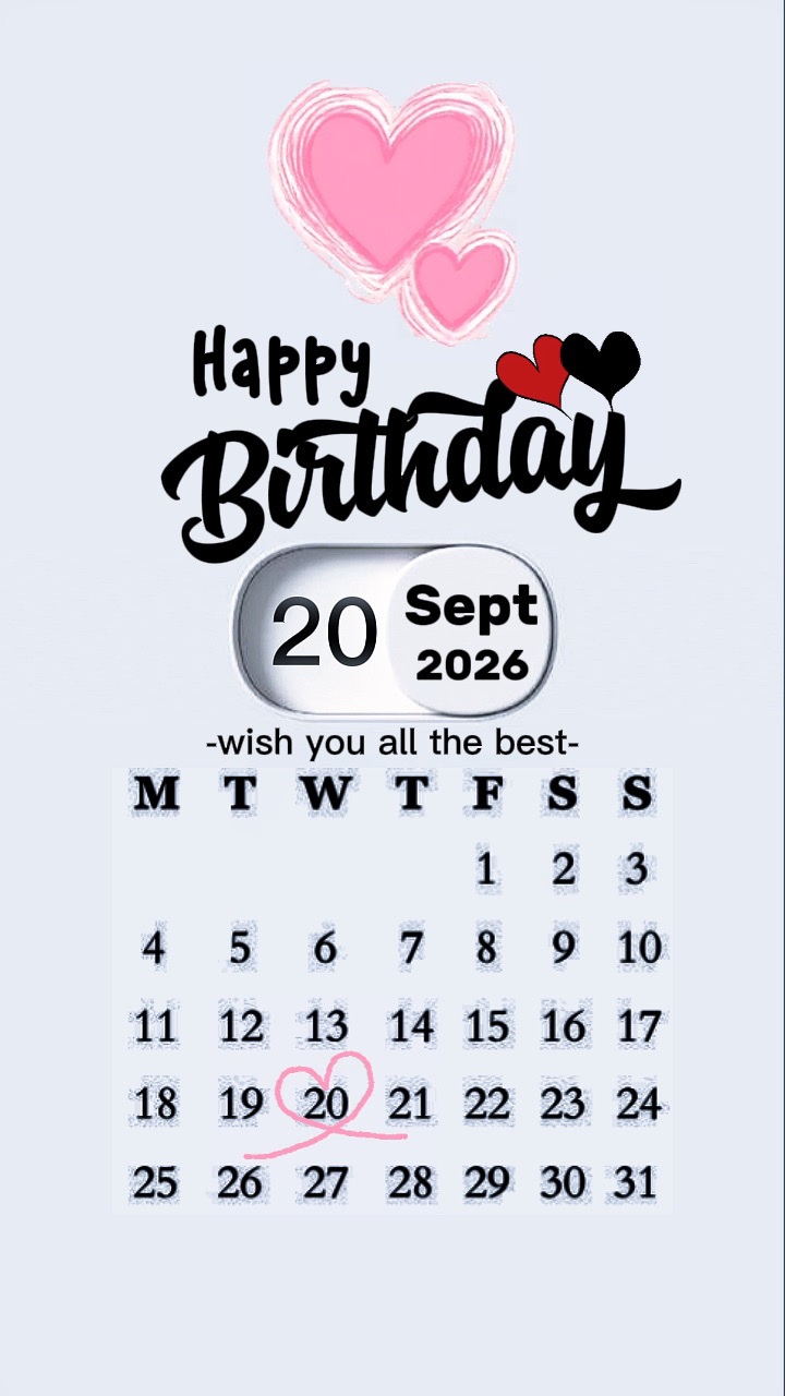 Hbd 20 September 