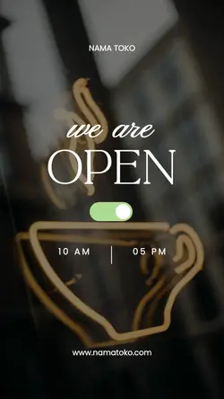 we are open