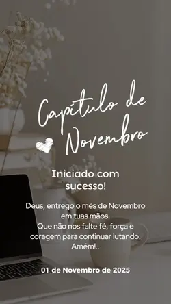 Bem-vindo novembro 