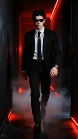 Man in black