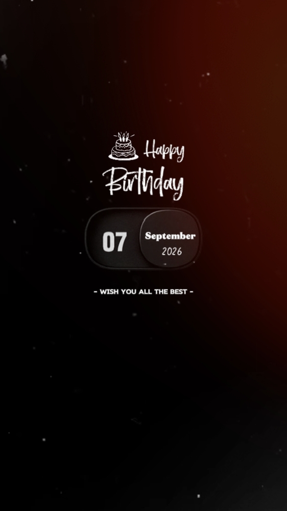 HBD 07 SEPTEMBRE