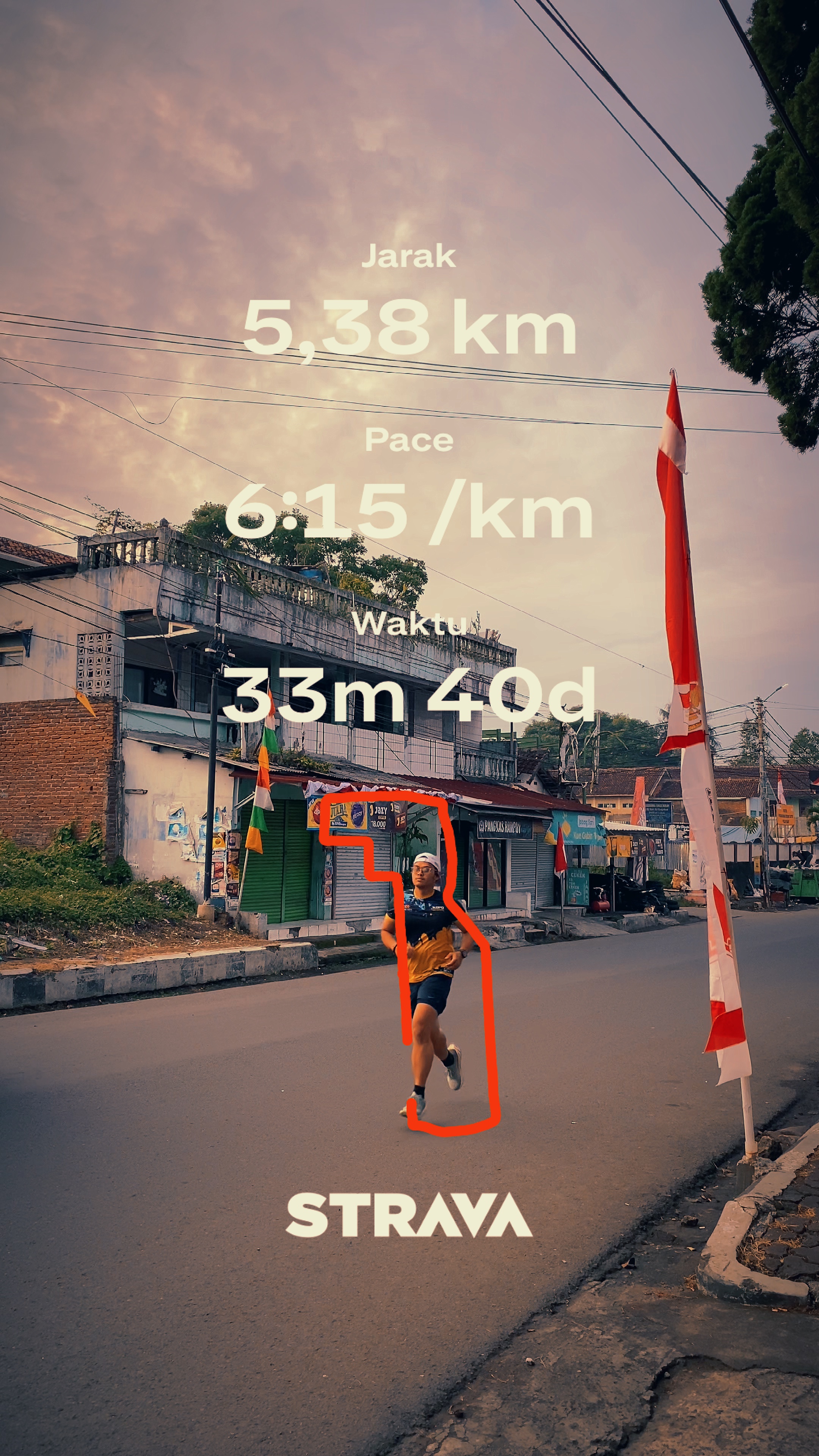 Carrera matutina de Strava