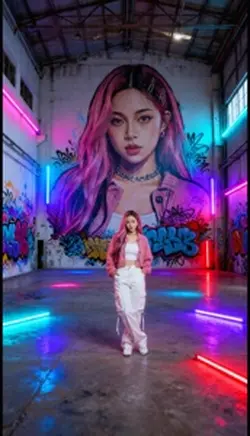 Ai grafiti neon