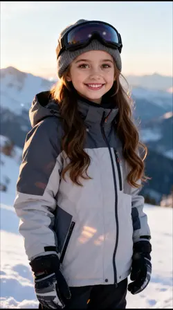 GIRL SKI AND SNOW