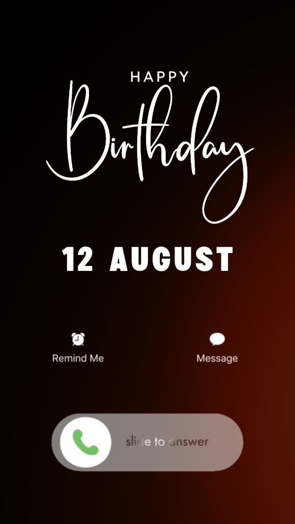 Aniversário de 12 de agosto 