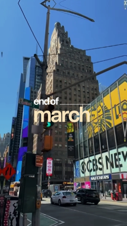 end of march