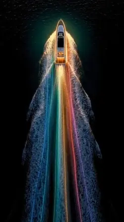 Rainbow boat 