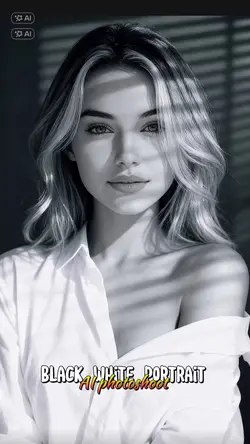 Black white portrait