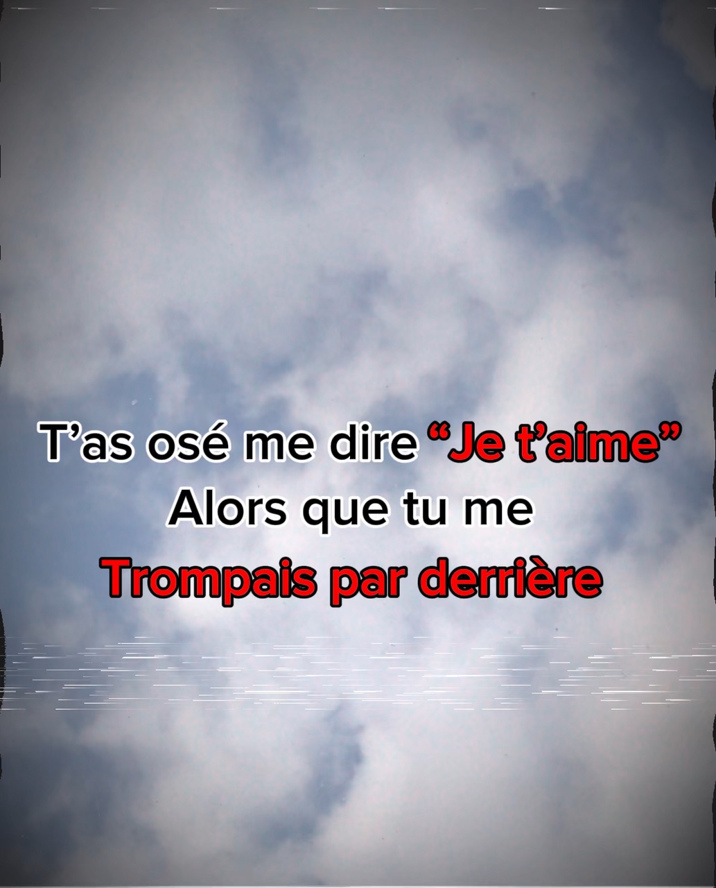 Je l’ai cru ..