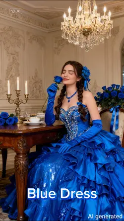 Blue Dress AI Filter