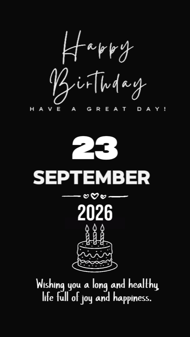 hbd 23 sptember 2026
