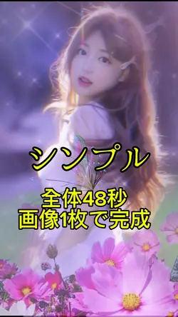 シンプル全体48秒画像1枚で完成